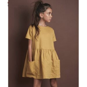 Minimalist Style girls cotton summer dress